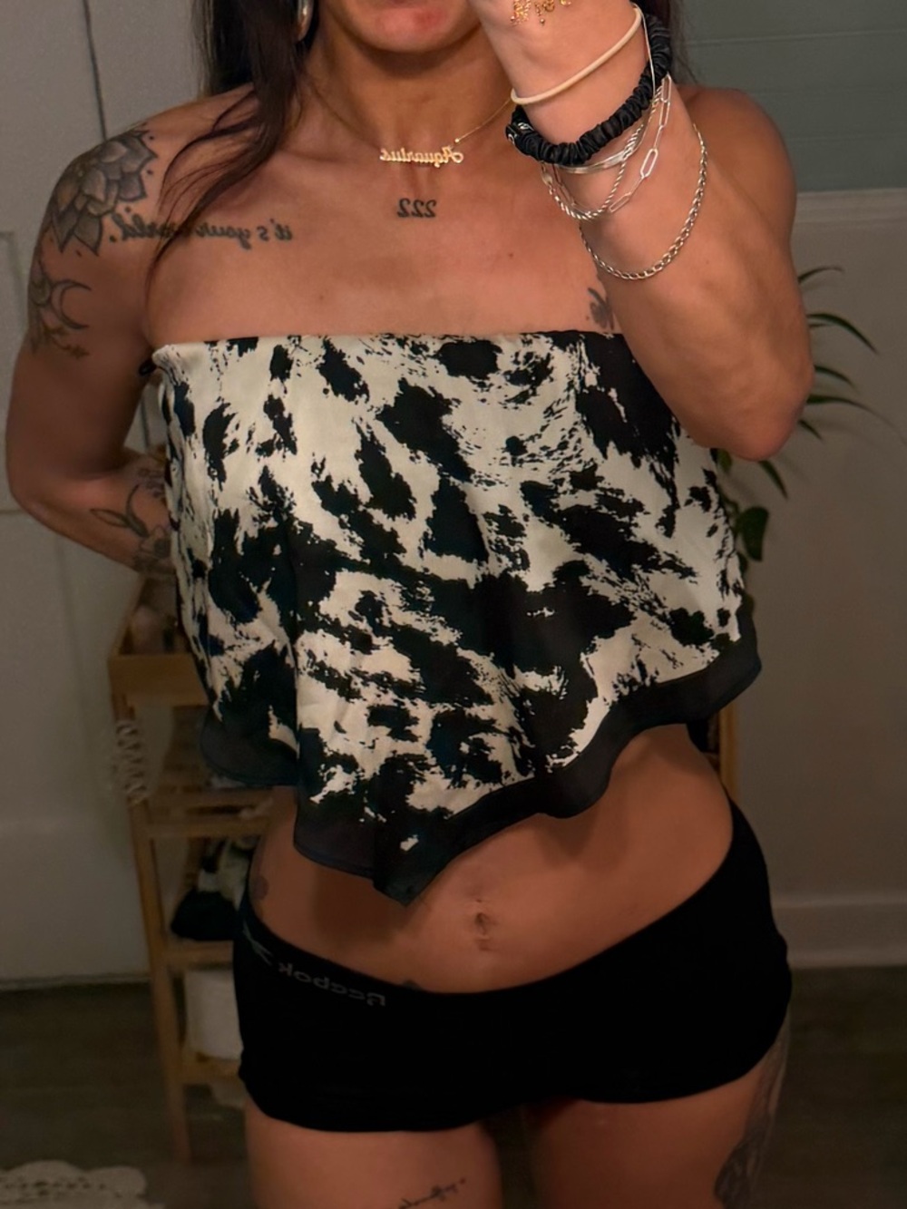 gorgeous silky bandana style bandeau top